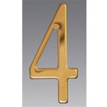 Mailbox Accessories Mailbox Accessories BR2-4 Brass Address Numbers Size - 2  Number - 4-Brass BR2-4